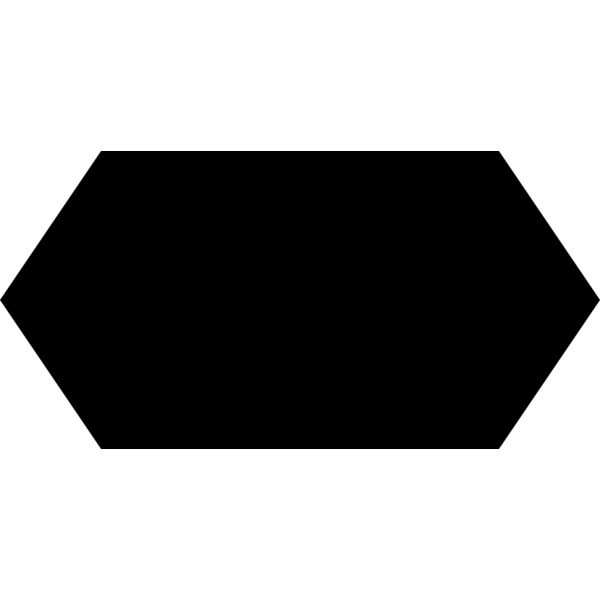 Horizontal Hexagon Label Thumbnail