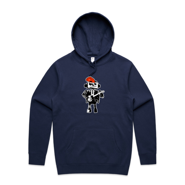 RoboShirt - Mens Stencil Heavy Weight Hoodie Thumbnail